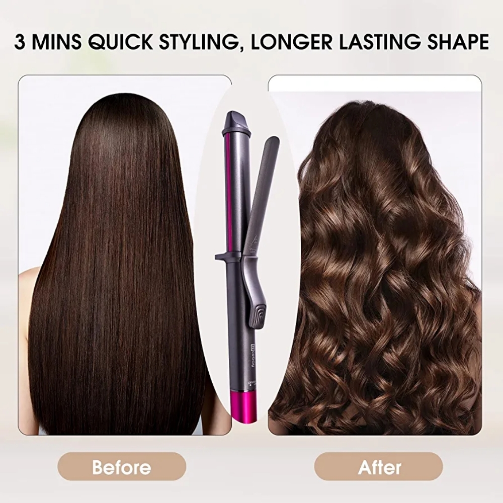 Curling Iron 1.25 Inch Curling Wand with Ceramic Coating For Professional Hair